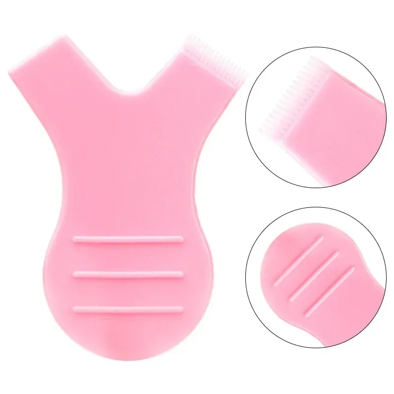 Lot de 10 brosses à cils réutilisables en plastique en forme de Y, pour extension et permanente de cils 3