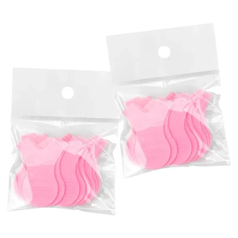 Lot de 10 brosses à cils réutilisables en plastique en forme de Y, pour extension et permanente de cils 6