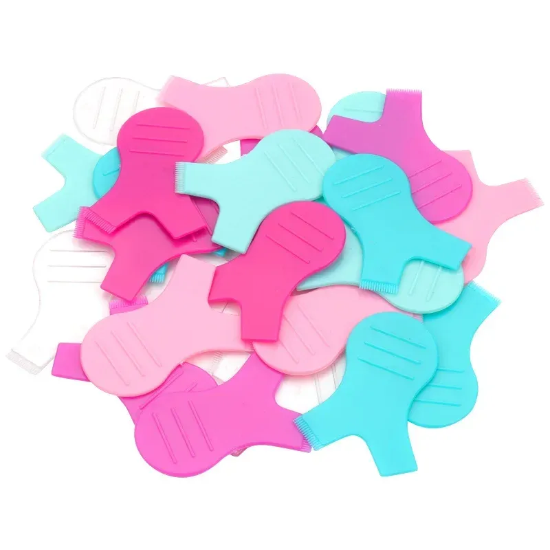 Lot de 10 brosses à cils réutilisables en plastique en forme de Y, pour extension et permanente de cils 5