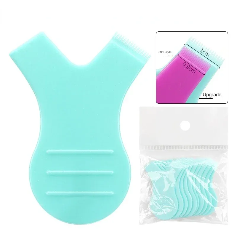 Lot de 10 brosses à cils réutilisables en plastique en forme de Y, pour extension et permanente de cils 10