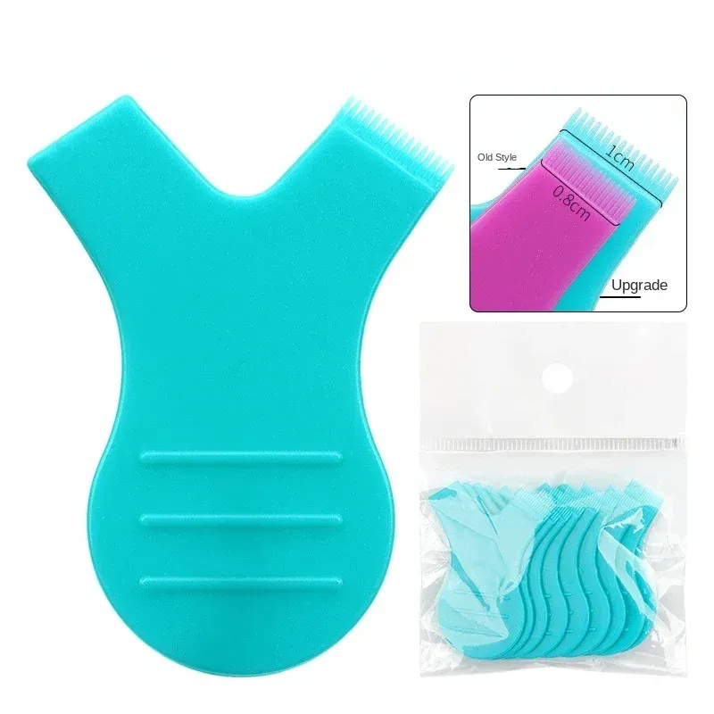Lot de 10 brosses à cils réutilisables en plastique en forme de Y, pour extension et permanente de cils 9