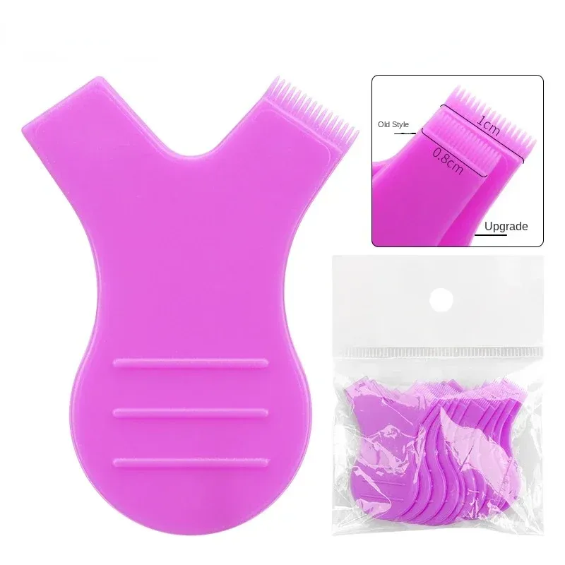 Lot de 10 brosses à cils réutilisables en plastique en forme de Y, pour extension et permanente de cils 7
