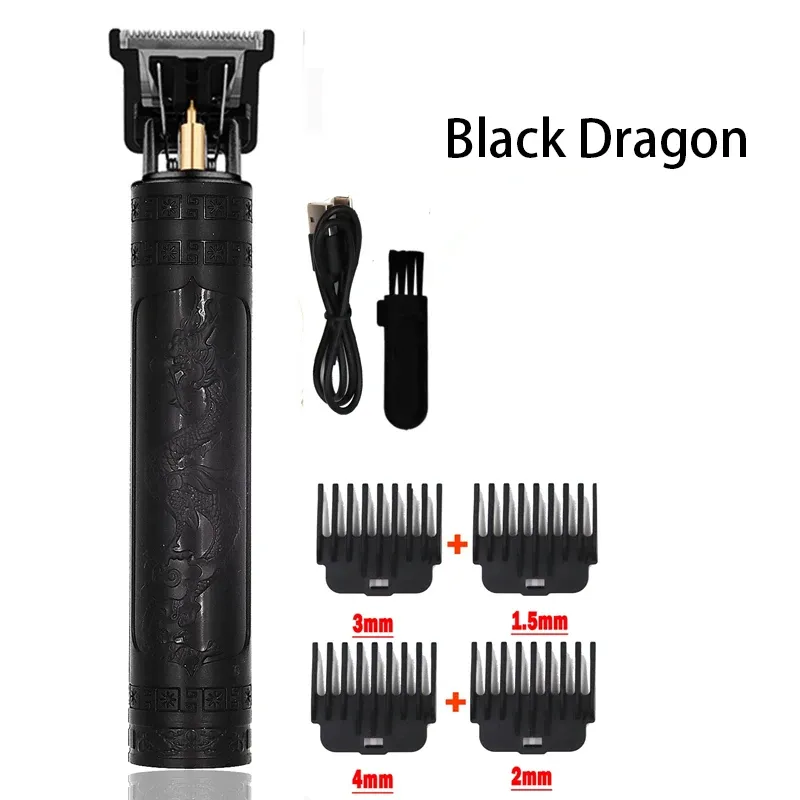 Tondeuse à cheveux vintage sans fil, rechargeable par USB, rasoir électrique portable, tondeuse professionnelle pour la coupe des cheveux 5