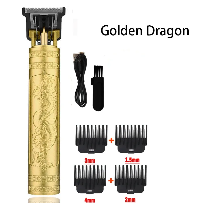 Tondeuse à cheveux vintage sans fil, rechargeable par USB, rasoir électrique portable, tondeuse professionnelle pour la coupe des cheveux 8