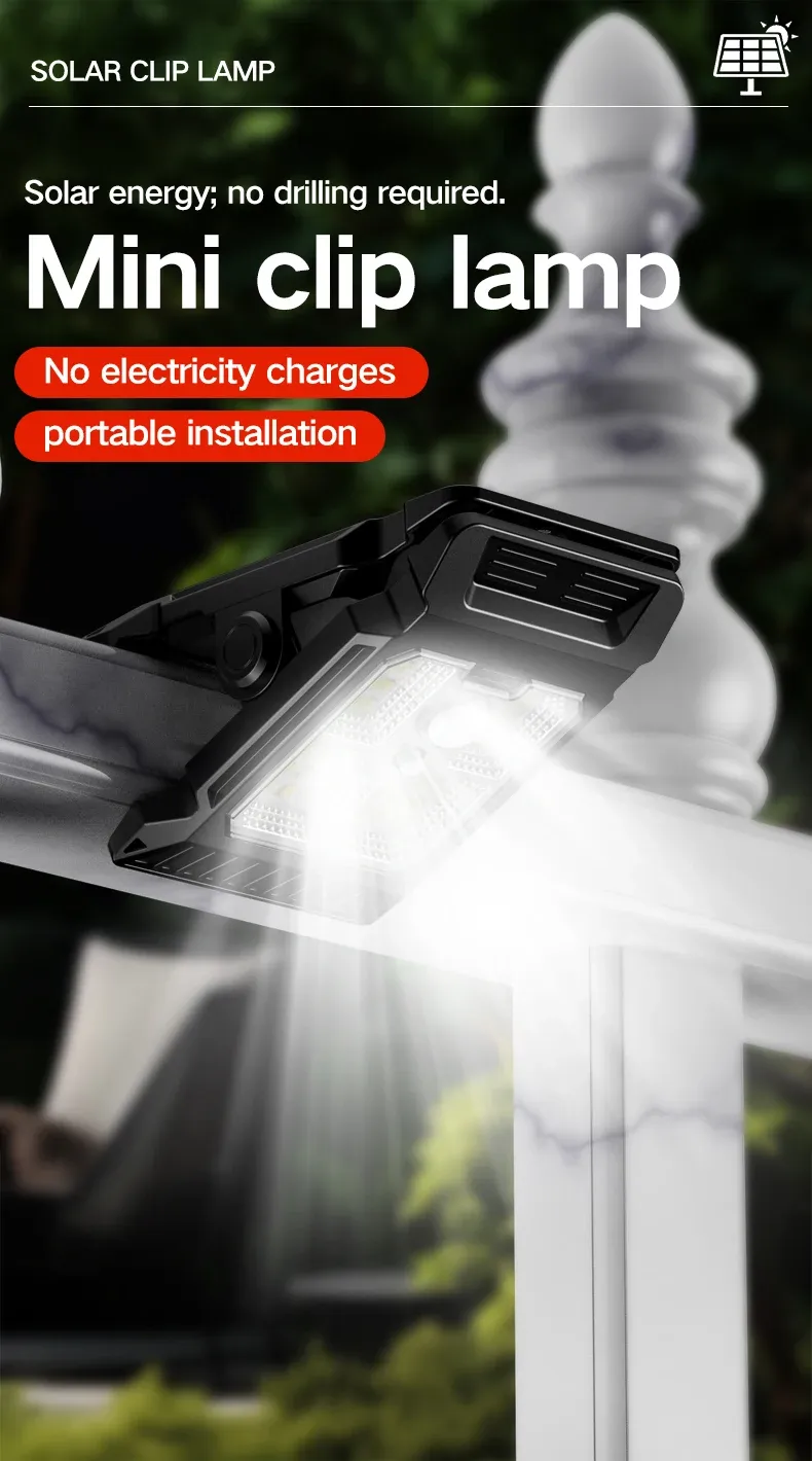 Lampe de cour solaire en situation d'éclairage extérieur