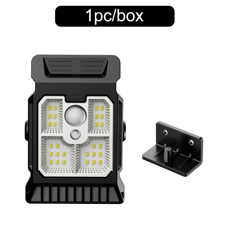 Lampe solaire de jardin à détection de mouvement, éclairage multifonction, à pince, pour extérieur 11