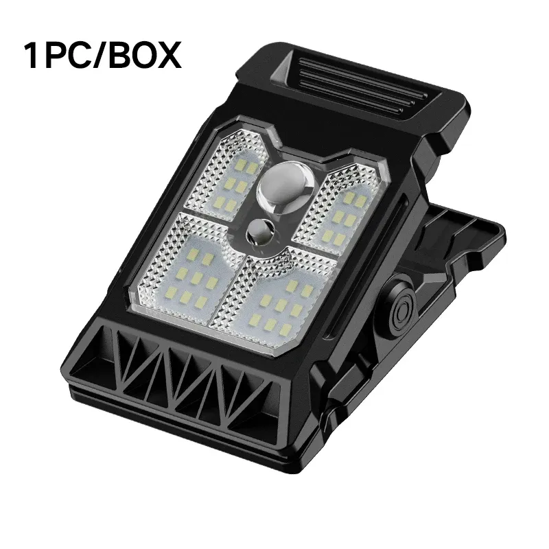 Lampe solaire de jardin à détection de mouvement, éclairage multifonction, à pince, pour extérieur 10