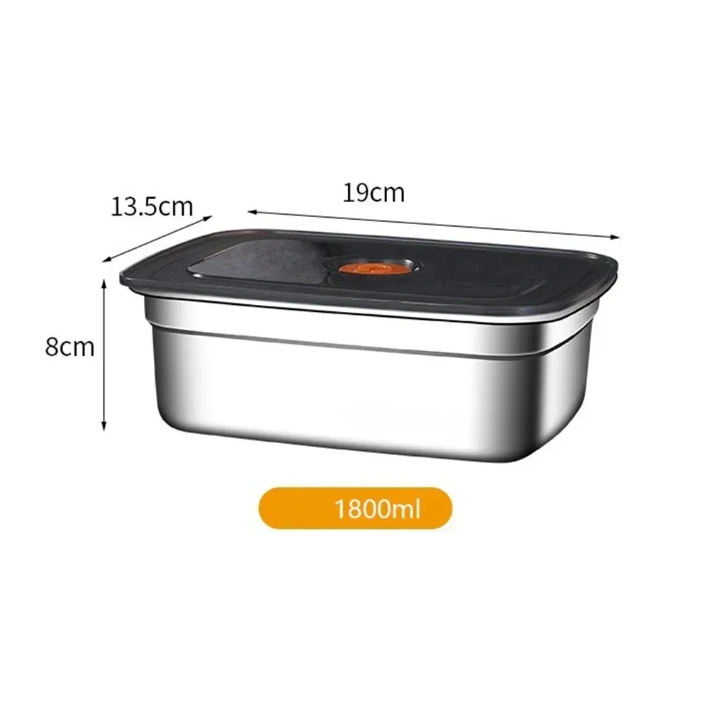 Boîte à lunch de camping en acier inoxydable, boîte de conservation hermétique pour congélateur, boîte bento anti-fuite compatible micro-ondes 4