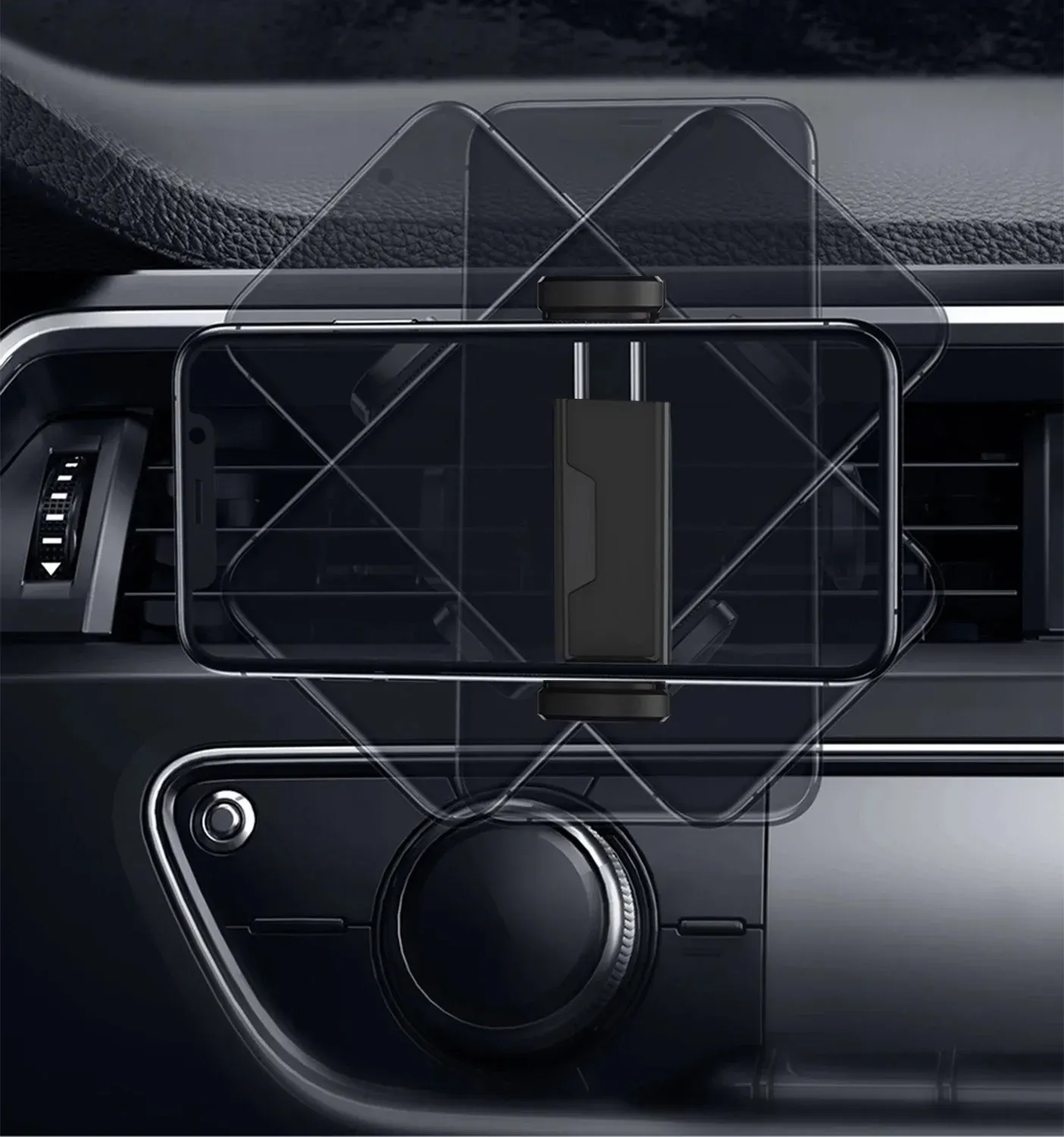 Support Téléphone Voiture Universel 2026 pour Grille d'Aération 3