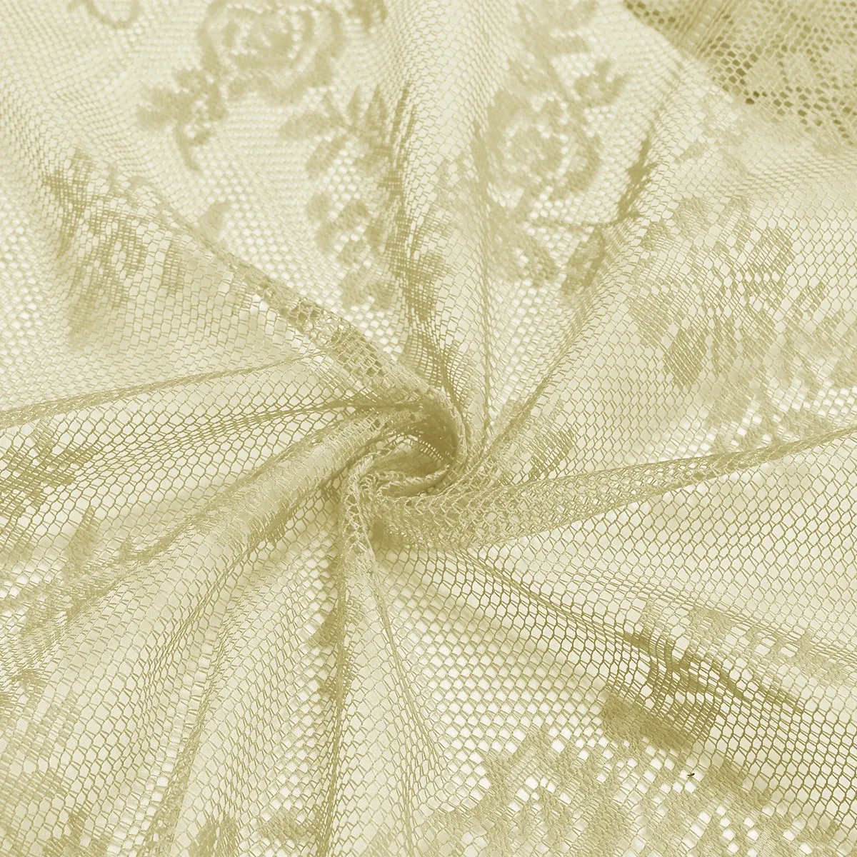 Motifs floraux du voilage