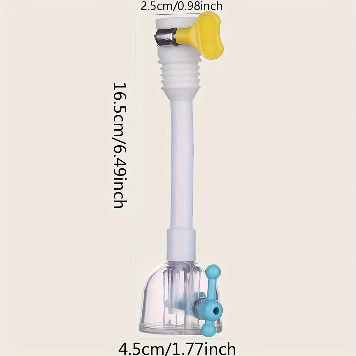 Filtre de robinet rotatif en utilisation