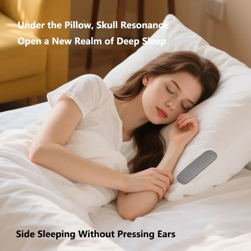 Haut-parleur Bluetooth à conduction osseuse Lenovo pour le sommeil, format sous oreiller 4