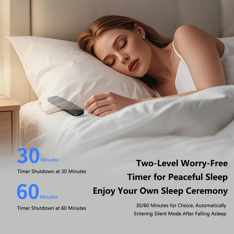 Haut-parleur Bluetooth à conduction osseuse Lenovo pour le sommeil, format sous oreiller 5