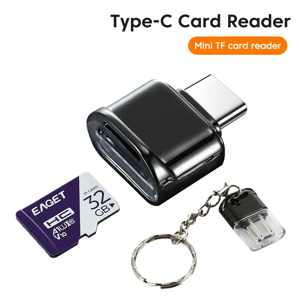 Mini lecteur de cartes OTG micro TF USB 3.1 haute vitesse pour téléphone portable, MacBook, Samsung et Xiaomi, transfert de données, adaptateur USB-C