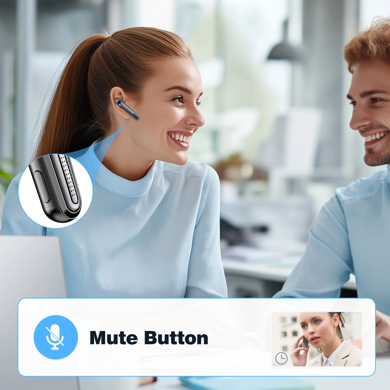 Bouton de sourdine du casque Bee M52