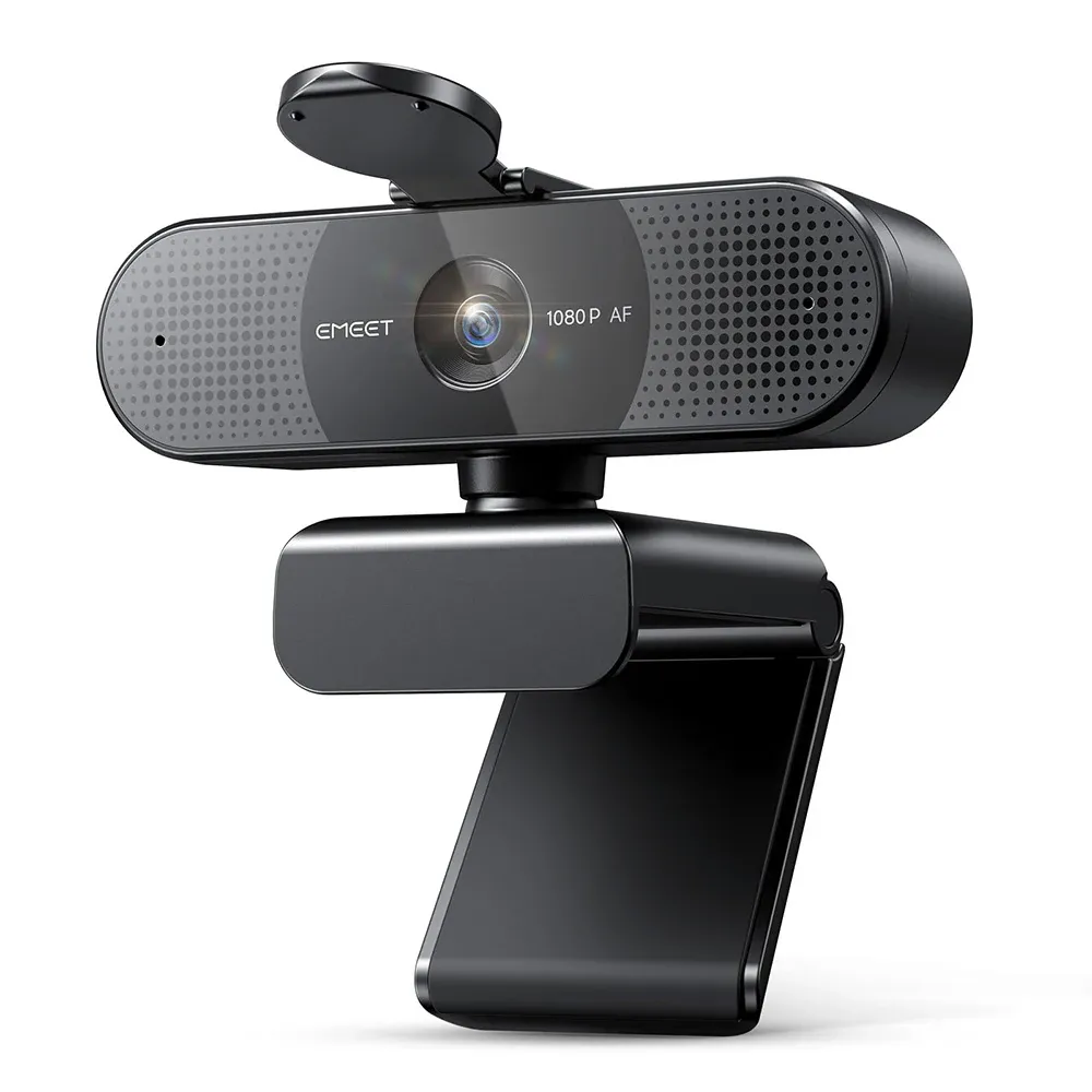 Webcam EMEET 4K/1080P pour PC, caméra vidéo à mise au point automatique PDAF avec double caméra et microphones intégrés, compatible Zoom et téléphones 8