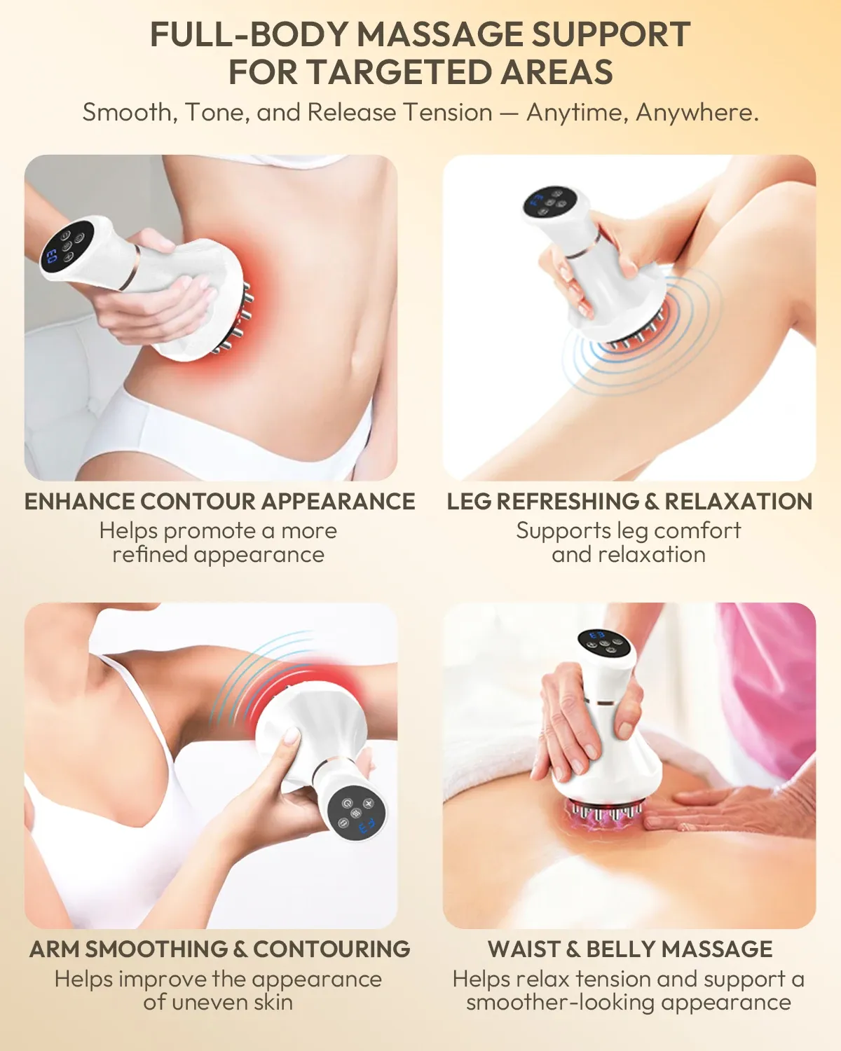 Brosse électrique de massage en situation