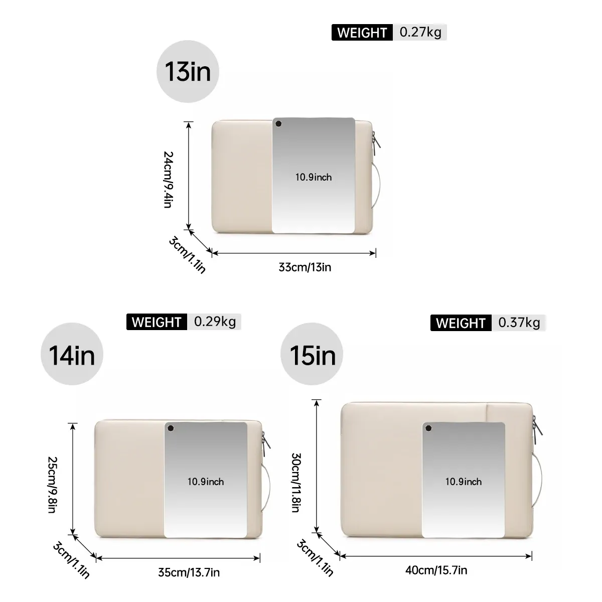 Housse pour ordinateur portable 025 compatible MacBook Air 13,3 pouces M3, Huawei MateBook 14, Lenovo Xiaoxin Pro 16, Xiaomi 15,6 pouces, housse de protection pour femme et homme 4