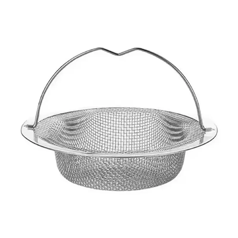 Bouchon de baignoire en acier inoxydable, filtre de douche avec poignée, crépine de lavabo en métal, siphon de sol pour cuisine 10