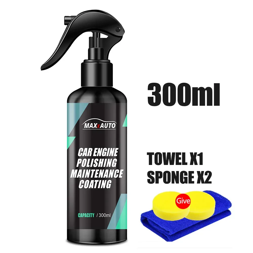 Nettoyant pour compartiment moteur, rénovateur et décontaminant puissant, produit de nettoyage et de polissage pour voiture 7