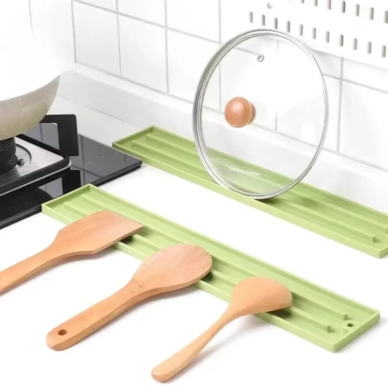 Support de rangement en silicone pour évier avec égouttoir, pour savon, éponge, brosse à récurer et ustensiles de cuisine 2