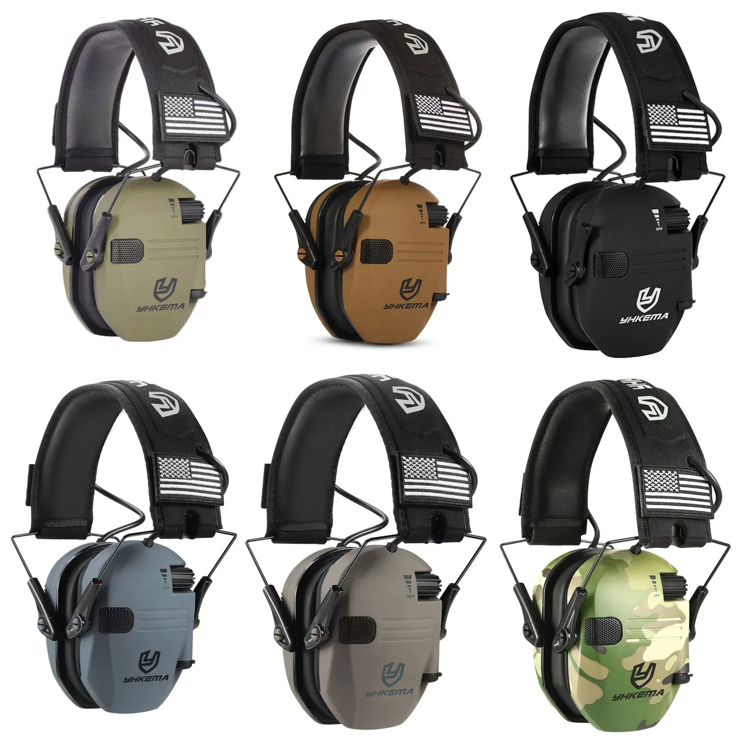 Casque de tir électronique tactique à protection auditive et amplification sonore pour la chasse 4