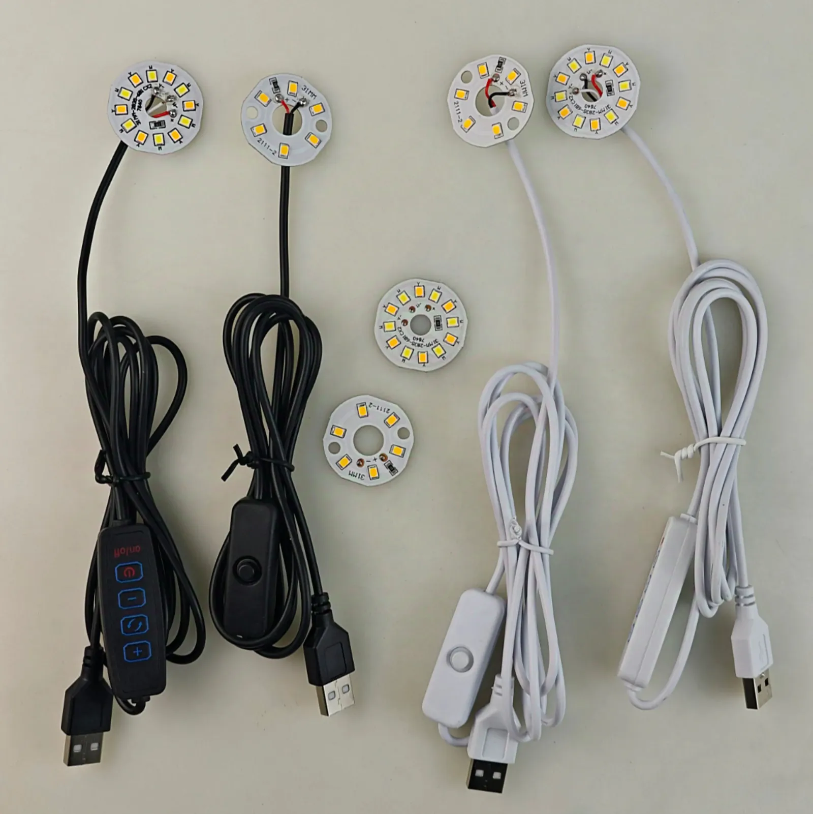 Vue détaillée de la lampe LED USB