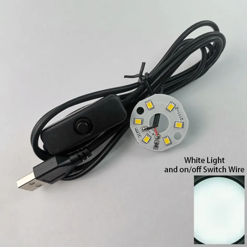 Lampe de lecture LED USB 5 V 3 W à lumière blanc chaud, puce 2835, variateur tactile, interrupteur et câble d'alimentation inclus, idéale pour la lecture nocturne, le bureau et la tablette 10
