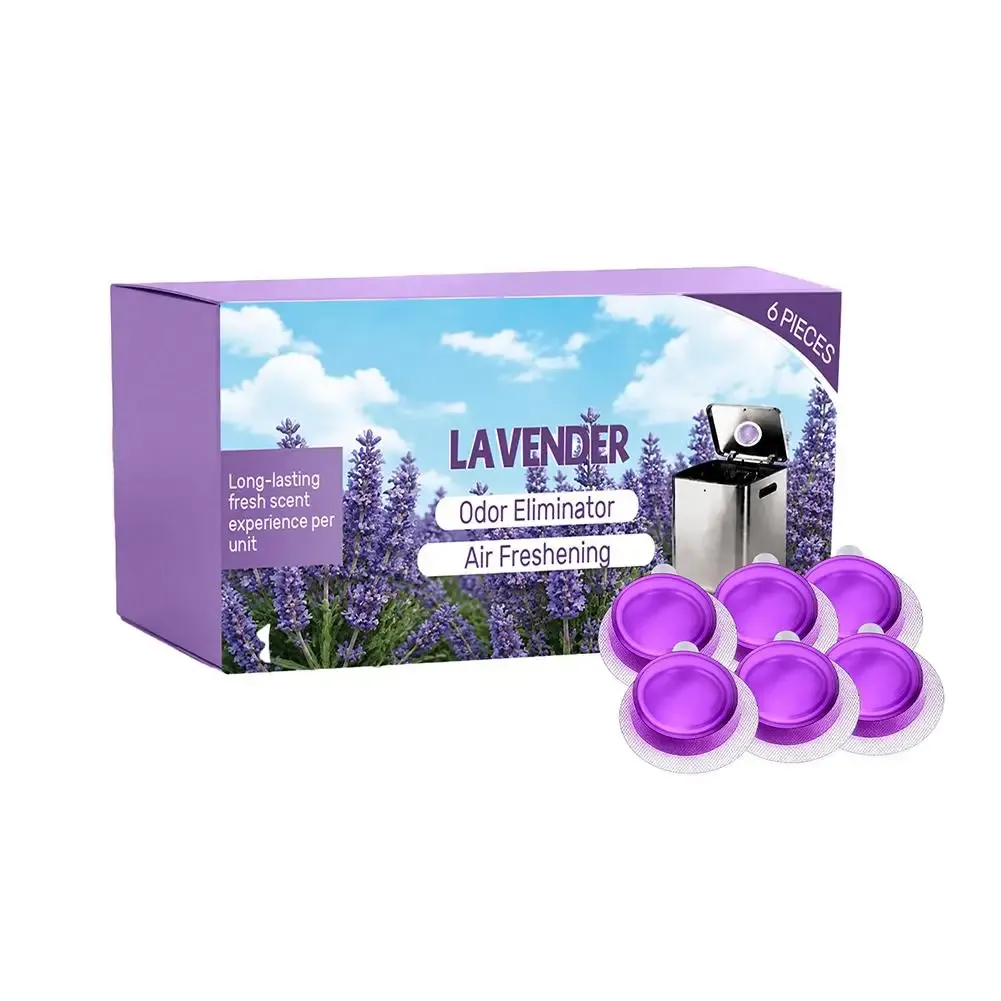 Désodorisant adhésif pour poubelle aux notes d'osmanthus et de lavande, capsules parfumées longue durée 10