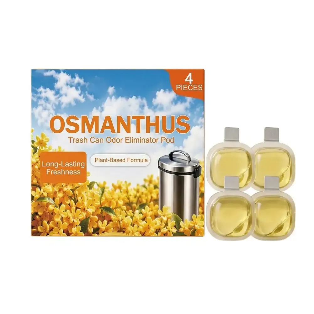 Désodorisant adhésif pour poubelle aux notes d'osmanthus et de lavande, capsules parfumées longue durée 9