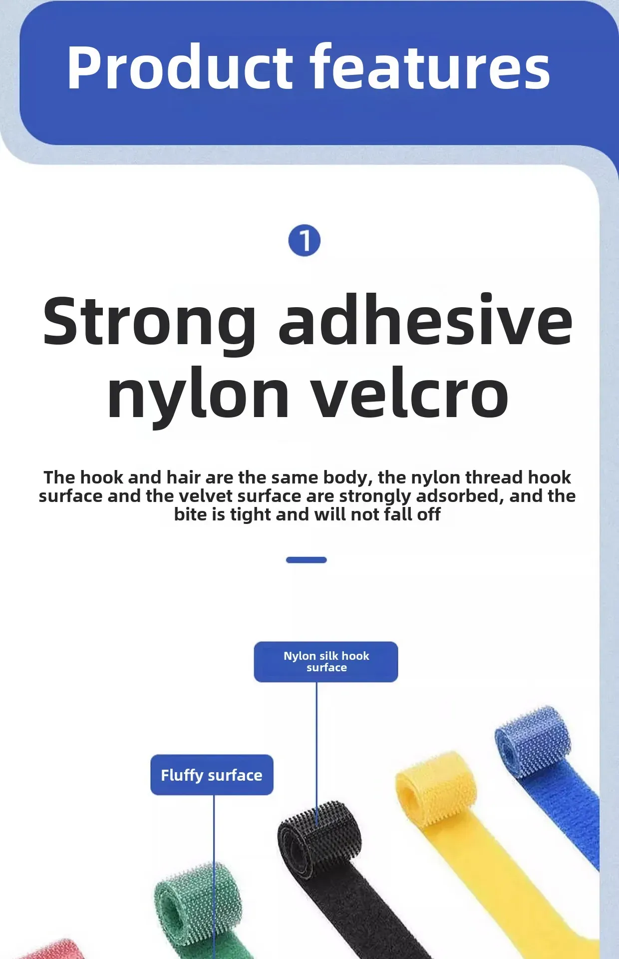 Attaches en nylon pour rangement domestique
