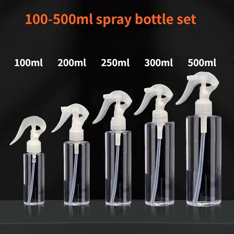 Pulvérisateur en plastique rechargeable de 100 à 500 ml, pompe à main, idéal pour l'alcool désinfectant et les voyages 14