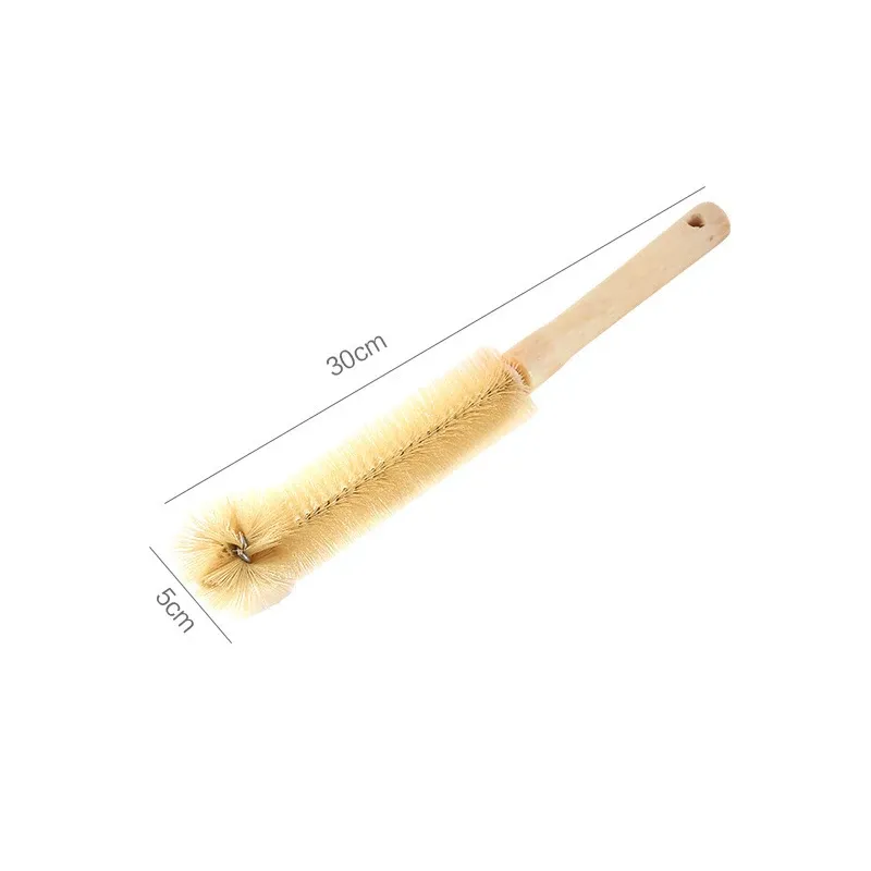 Brosse à bouteilles en bois à long manche 3