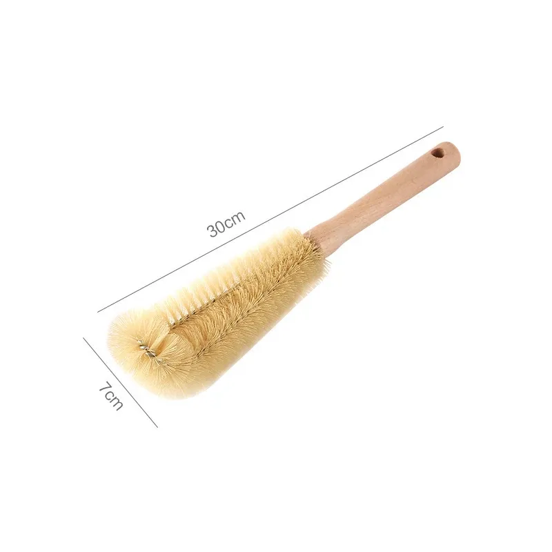 Brosse à bouteilles en bois à long manche 4