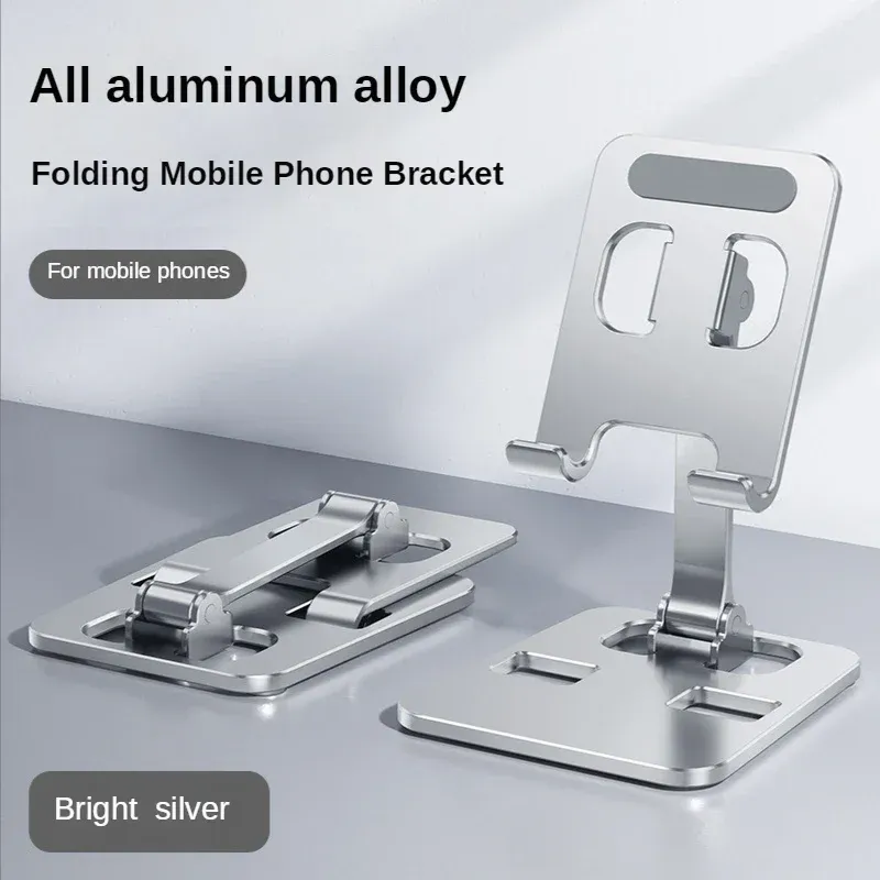 Support de tablette et téléphone portable en alliage d'aluminium, compatible iPad, Samsung Tab et MatePad, support mobile flexible et réglable 4