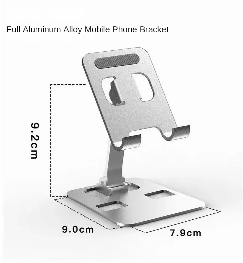 Support de tablette et téléphone portable en alliage d'aluminium, compatible iPad, Samsung Tab et MatePad, support mobile flexible et réglable 6