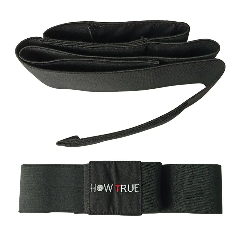 Brassard d'entraînement de swing de golf correcteur de posture de main, ceinture élastique en nylon noir pour débutants 5