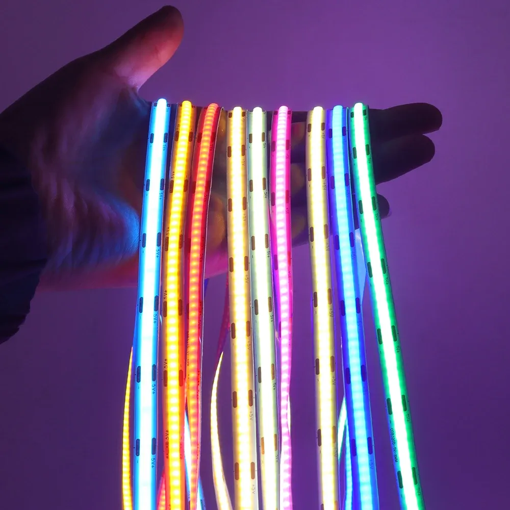 Bande LED sous un meuble