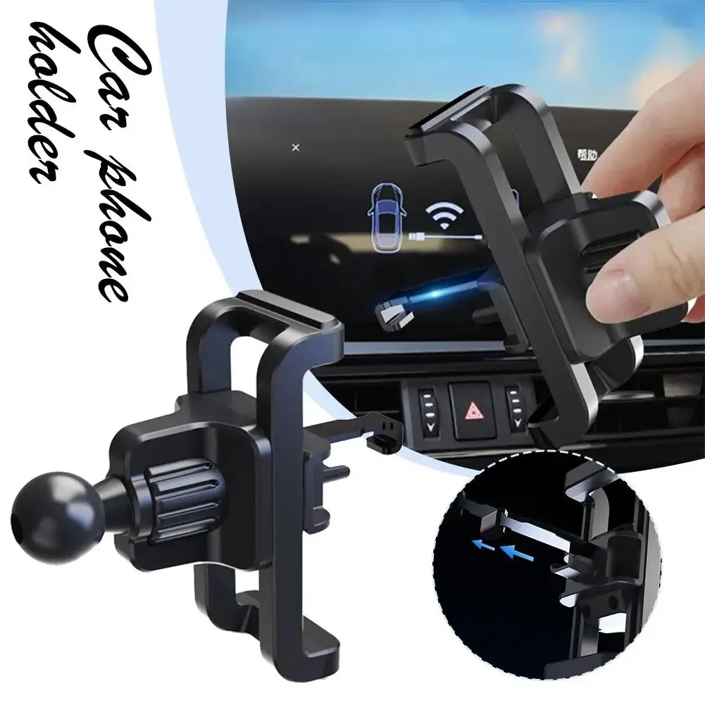 Support de téléphone pour grille d'aération de voiture, base de montage à clip, compatible GPS, 1 pièce 2