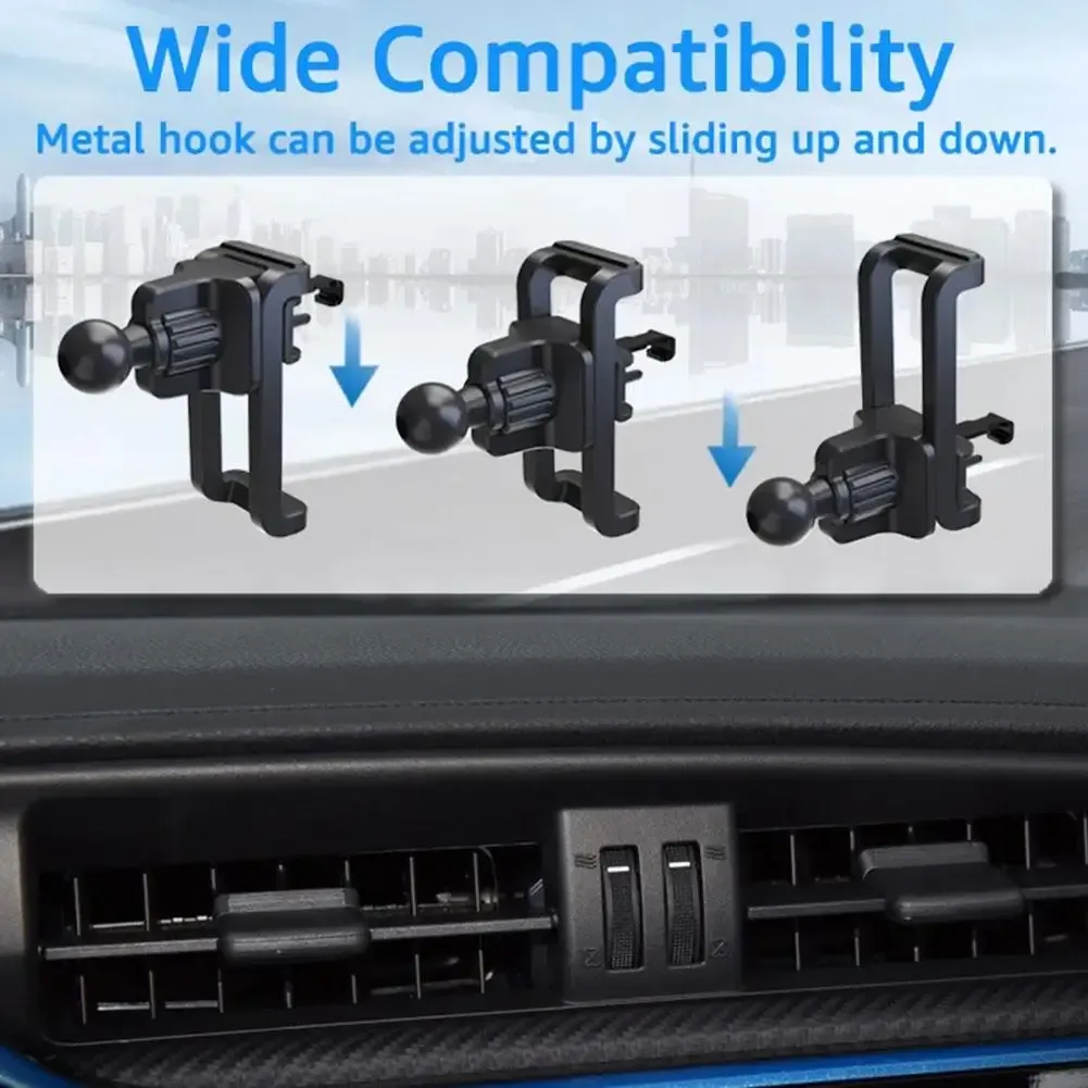 Détail du support de téléphone pour grille d'aération