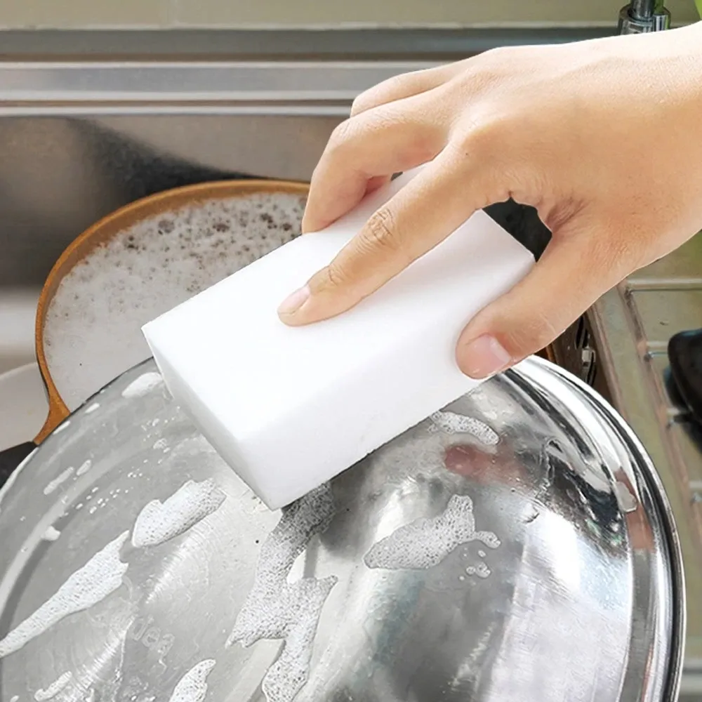 Éponge magique en mélamine, gomme de nettoyage pour cuisine et salle de bain, lot de 1 à 100 pièces 2