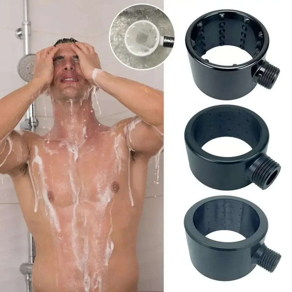 Pommeau de douche à hydromassage, détail du jet