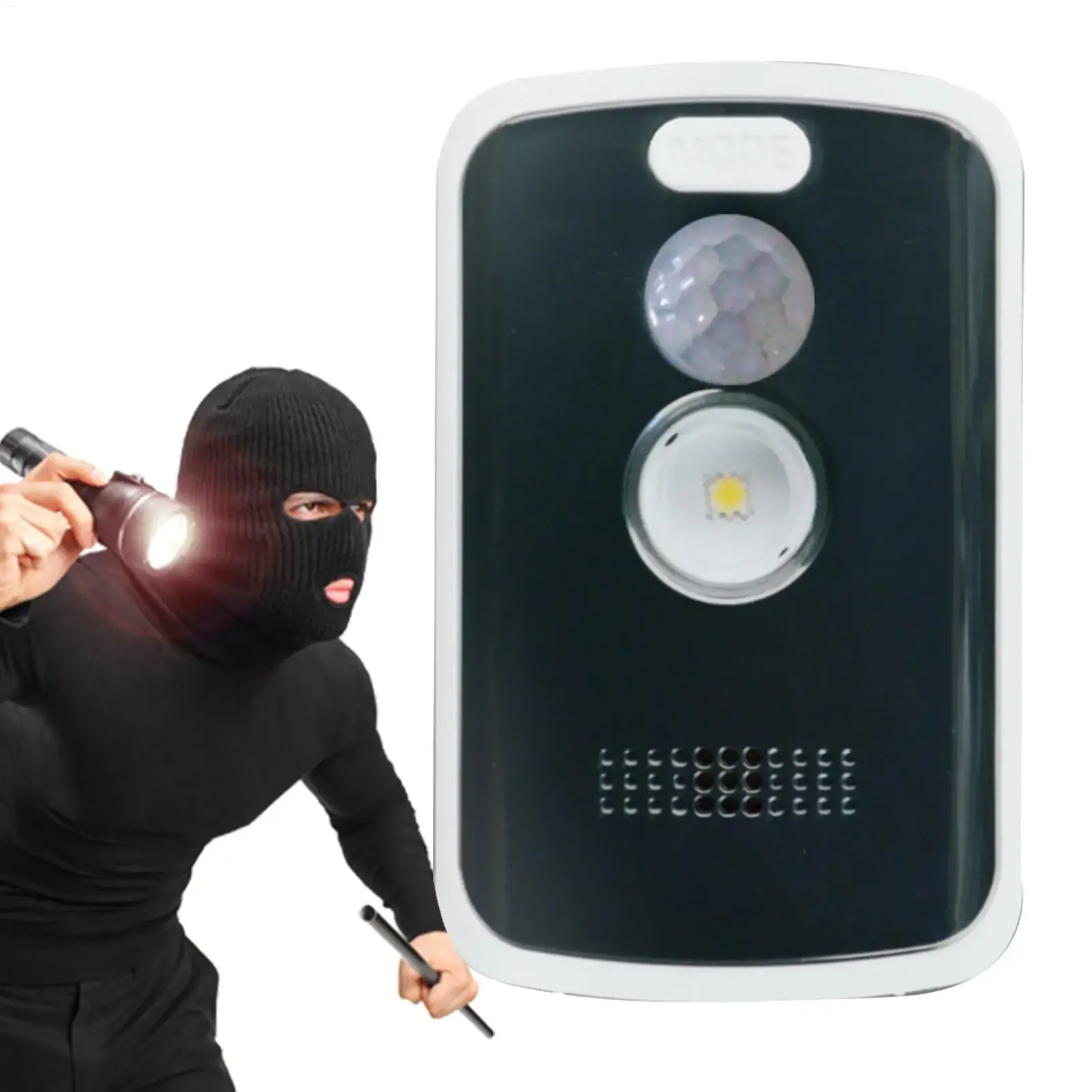 Alarme de sécurité périmétrique 125 dB, 3 modes, détecteur de mouvement, alerte antivol portable pour camping en plein air - Image 1
