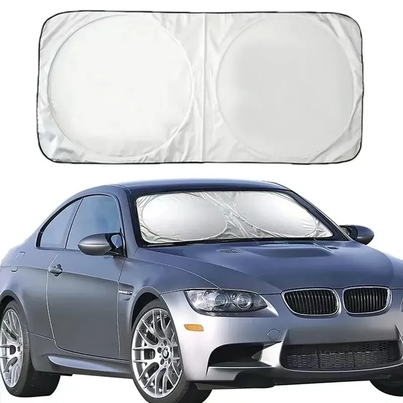 Pare-soleil pliant pour pare-brise de voiture, protection UV intérieure