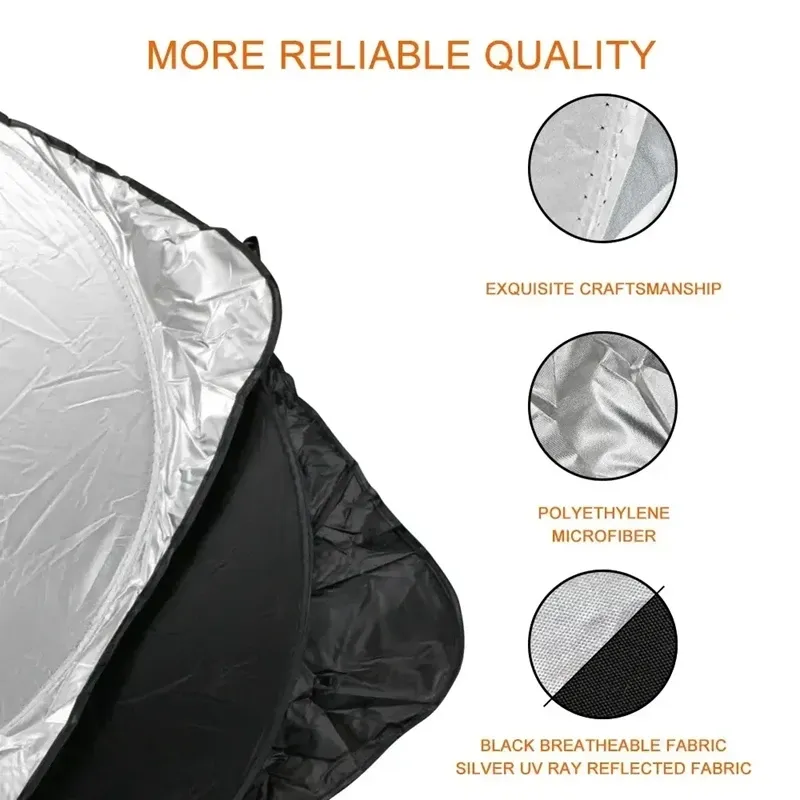 Pare-soleil de pare-brise premium installé