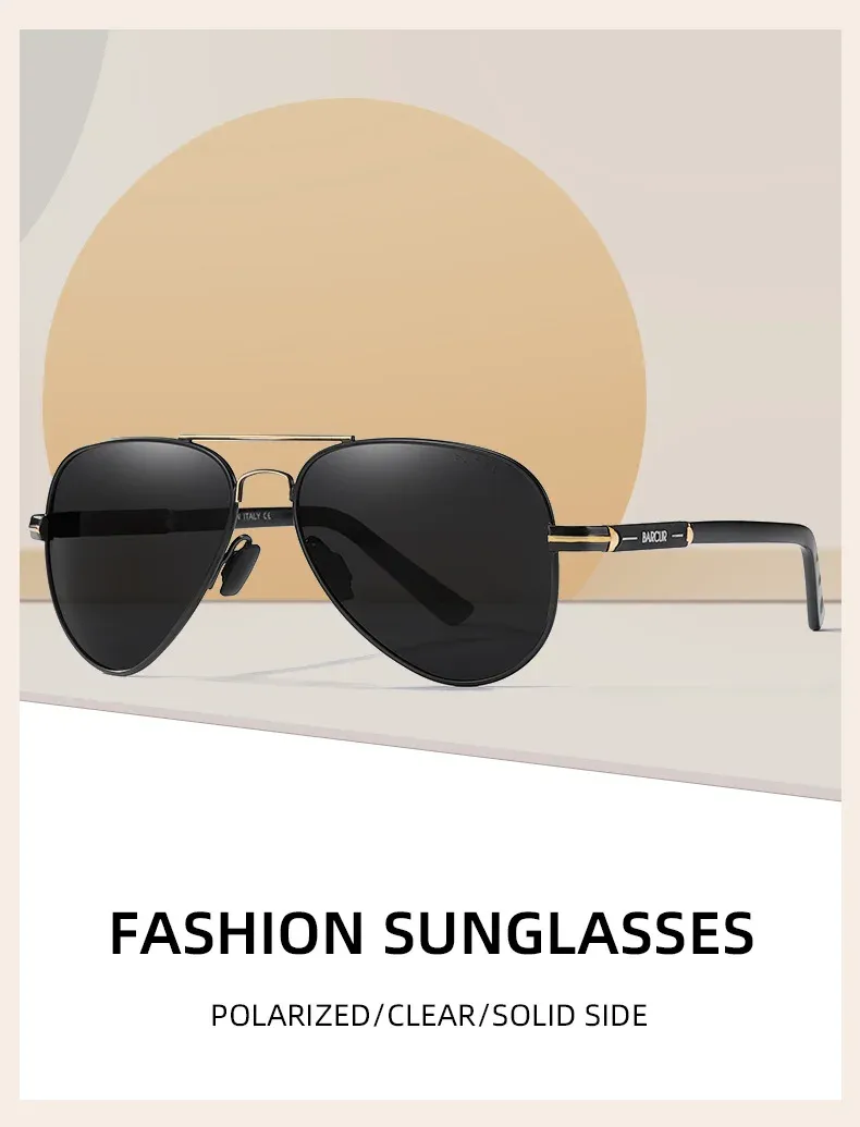 Lunettes de soleil polarisées BARCUR pour homme