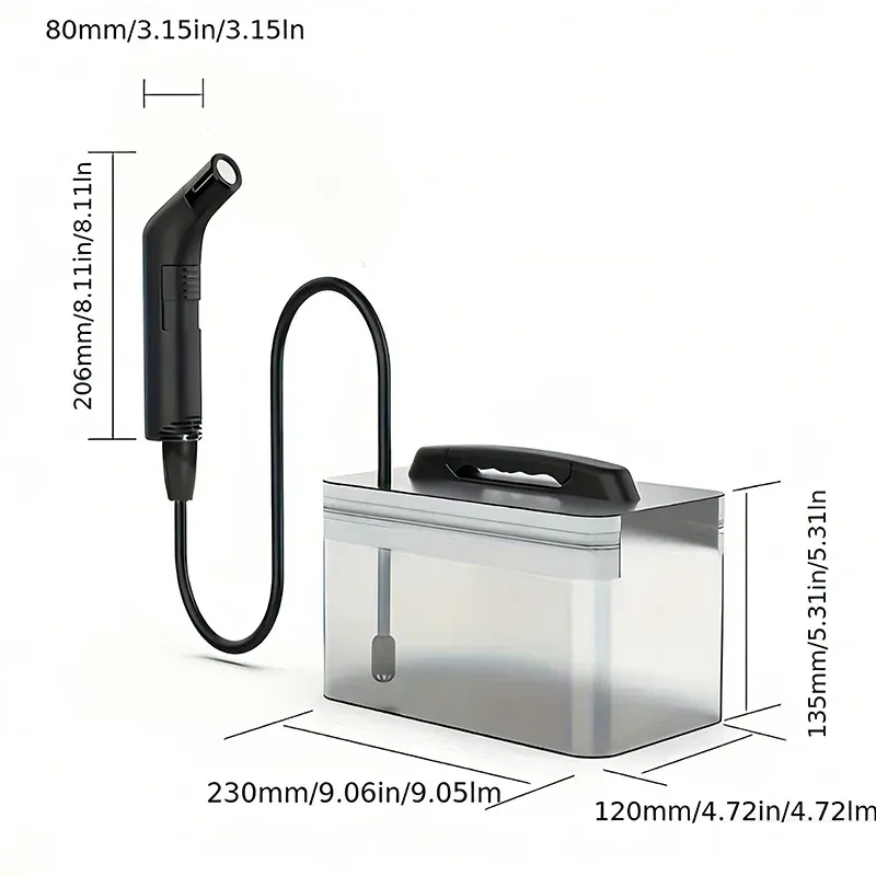 Pulvérisateur de bidet électrique portable à main, à 2 niveaux de pression, rechargeable, pour l'hygiène intime en voyage 3