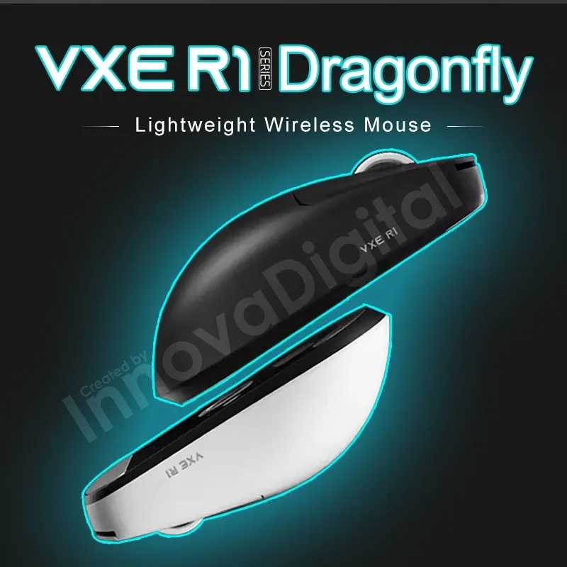 Souris de jeu sans fil ATK VXE Dragonfly R1 Pro MAX PAW3395, Édition R1 SE Plus, Esports FPS, rechargeable et légère