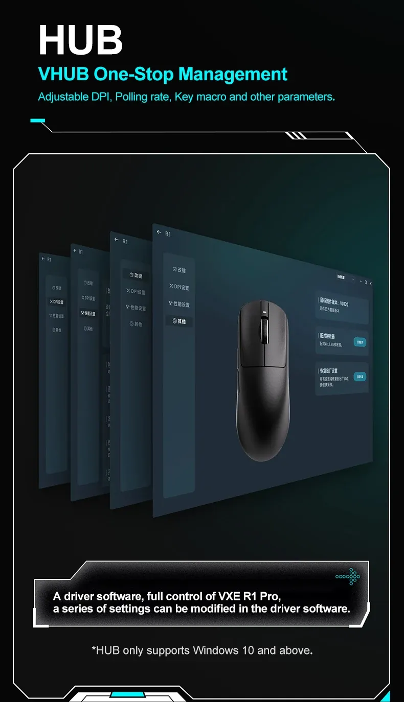 Souris VXE R1 et son récepteur