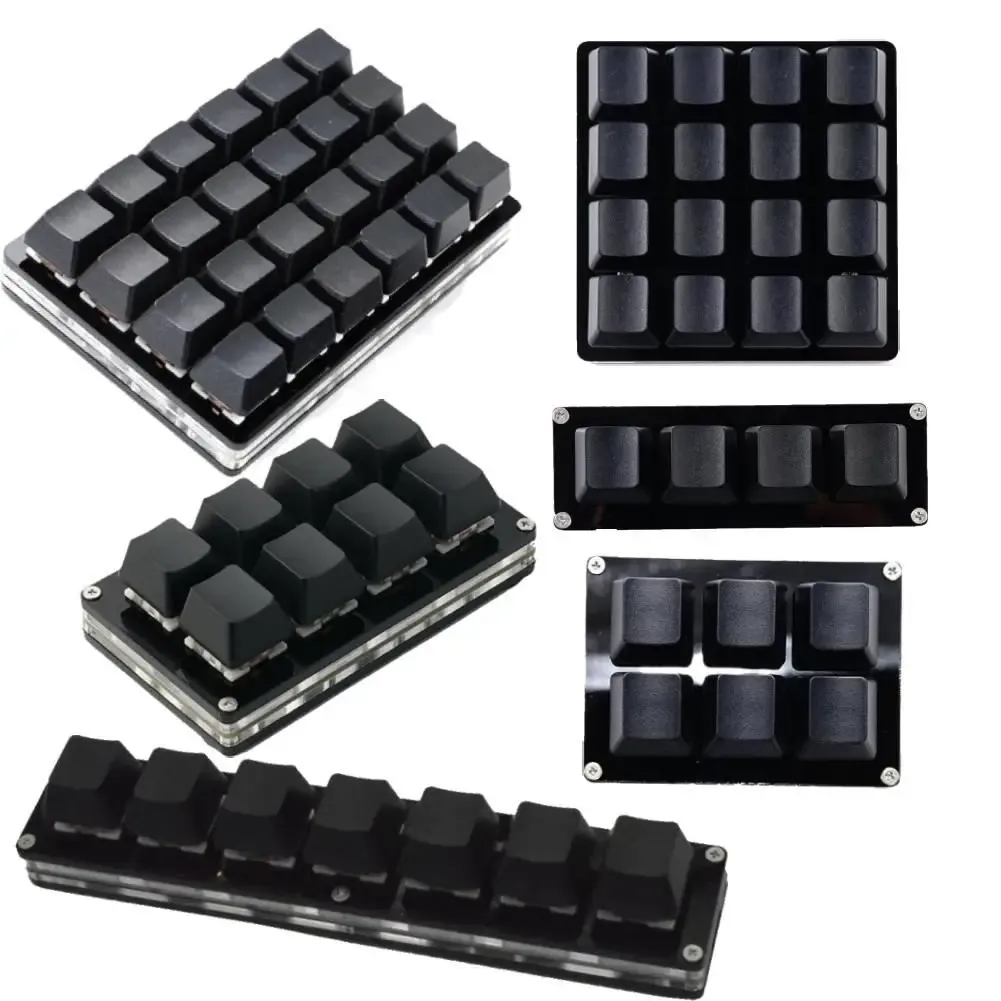 Mini clavier mécanique personnalisable USB, 2/4/6/7/8/9/12/16/24 touches, clavier de jeu, dispositif Sayo, raccourcis programmables, nouveau